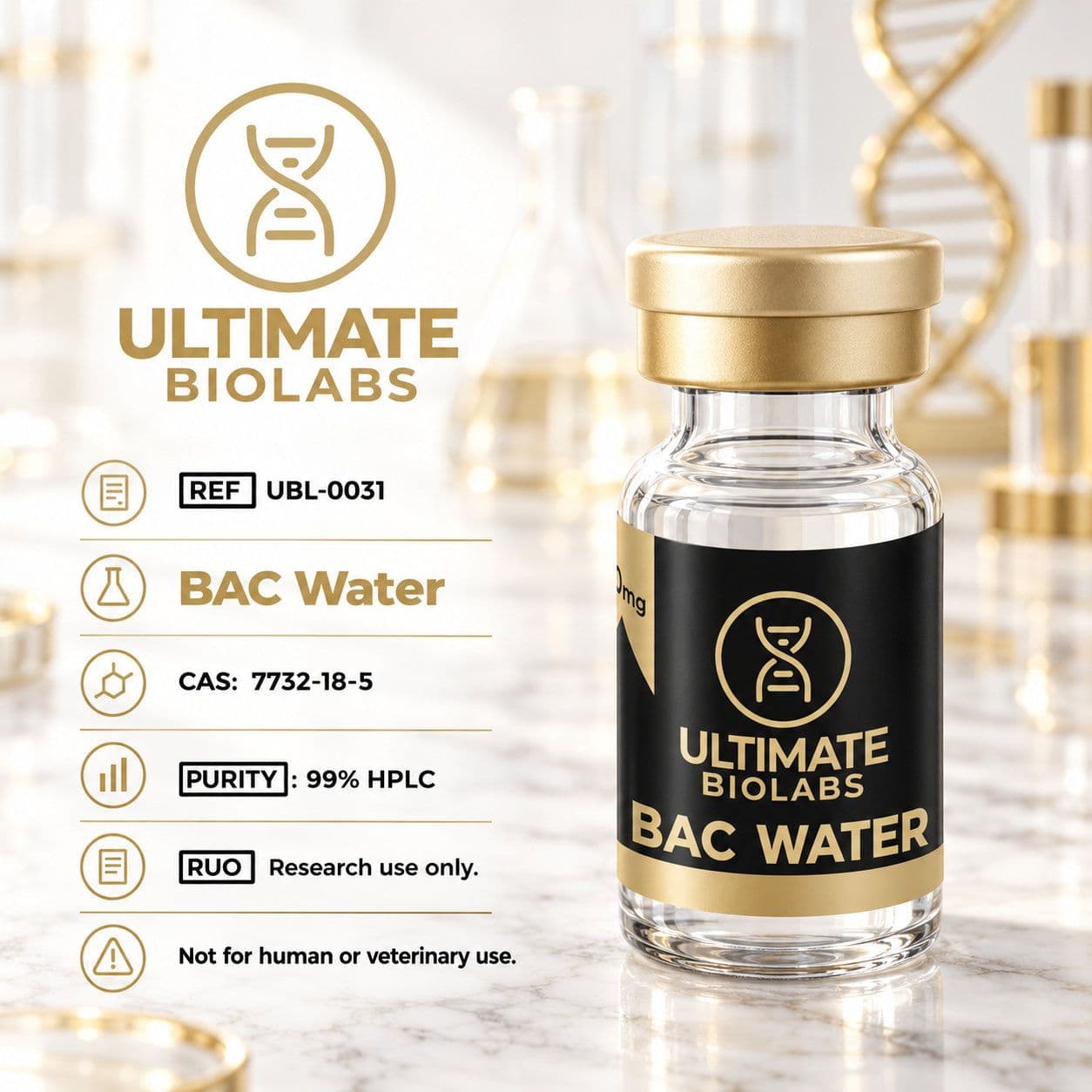BAC Water (10 ml) – Laboratory Reagent