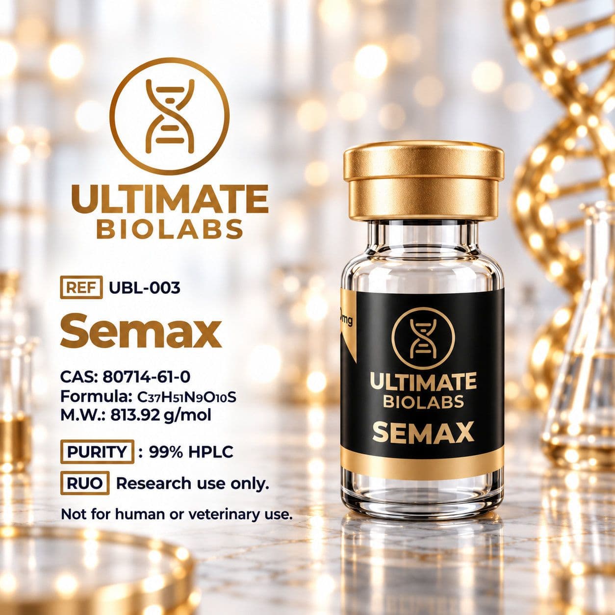 Semax (10 mg) – Research Peptide