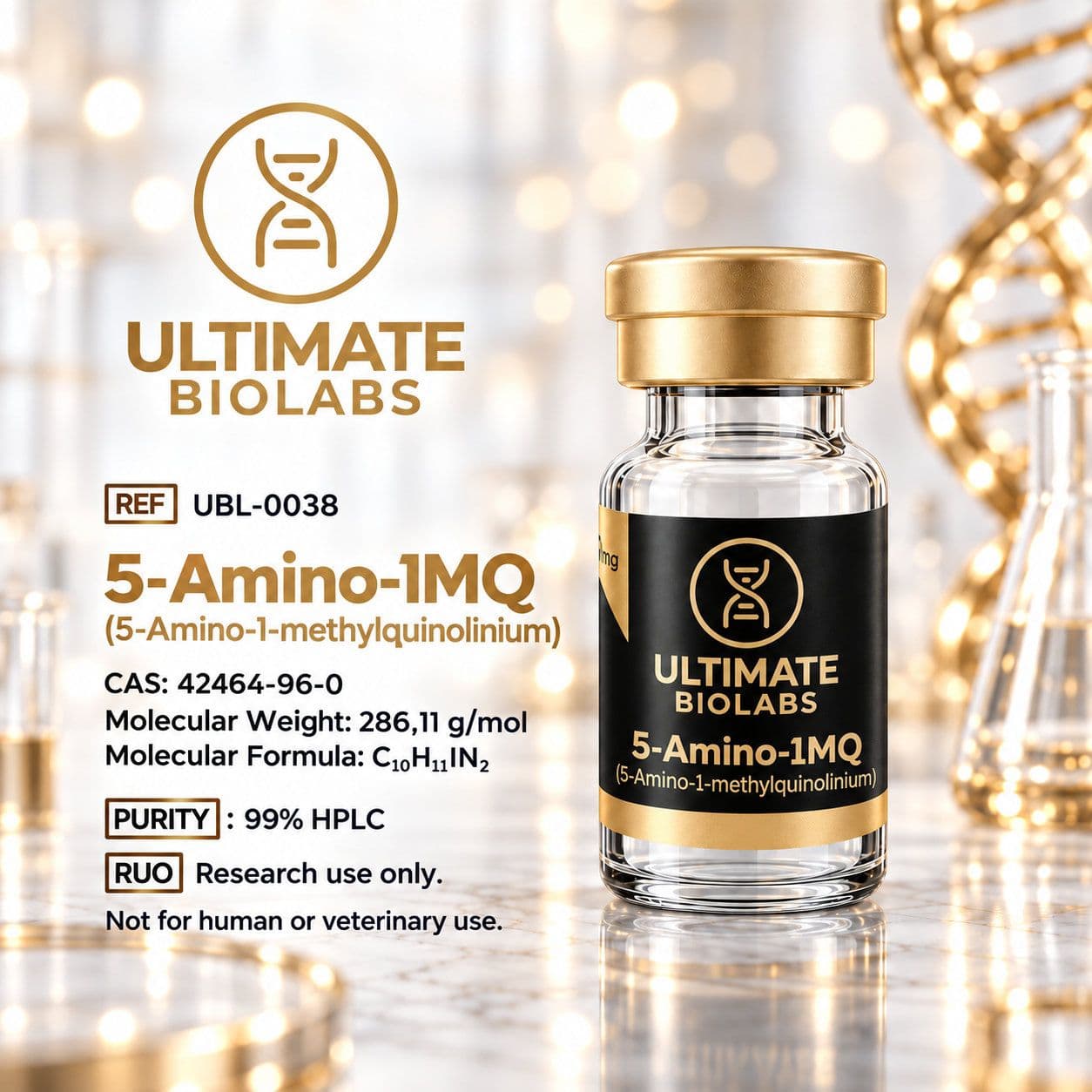 5-Amino-1MQ (5-Amino-1-methylquinolinium Iodide)