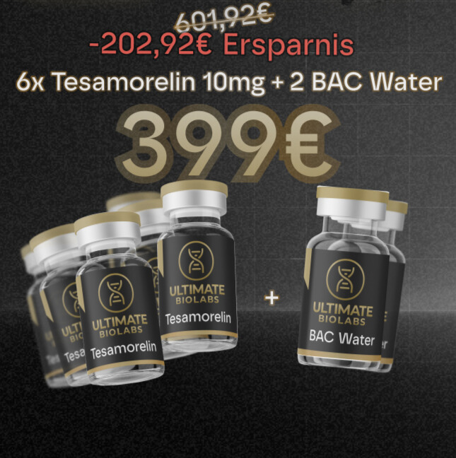 6 x Tesamorelin 10mg + 2 x BAC Water
