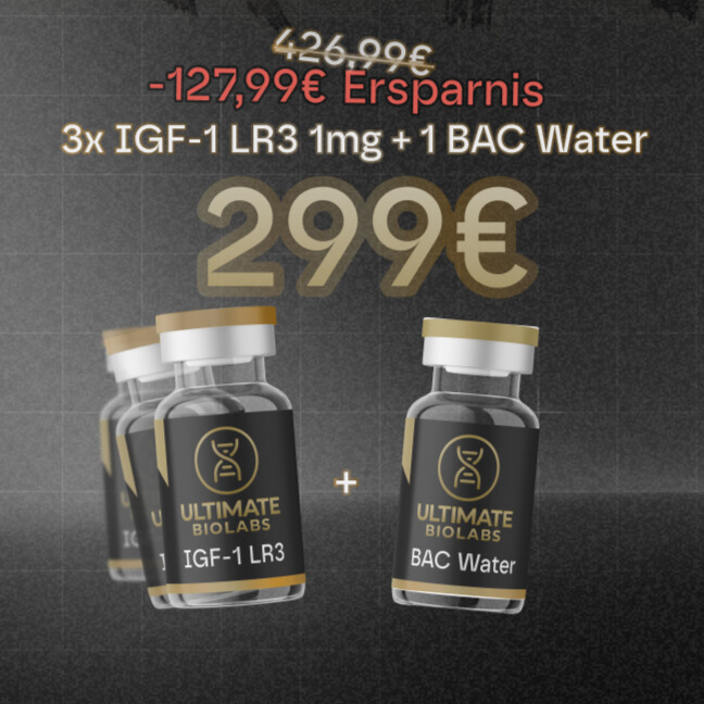 3 x IGF1LR3 1mg +  1 x BAC Water 10ml